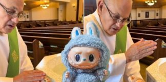 ISTJERIVANJE ĐAVOLA IZ DEMONSKE LUTKICE: Bizarno labubu krštenje (VIDEO) - featured image