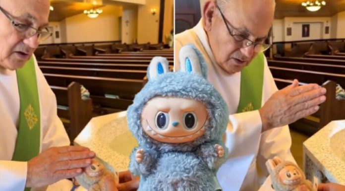 ISTJERIVANJE ĐAVOLA IZ DEMONSKE LUTKICE: Bizarno labubu krštenje (VIDEO) - featured image