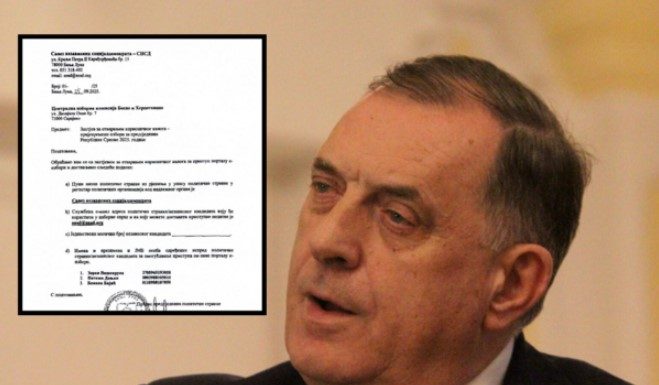 Dodik se potpuno ponizio: Lično potpisao prijavu SNSD-a za izbore - featured image