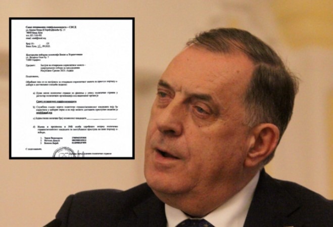 Dodik se potpuno ponizio: Lično potpisao prijavu SNSD-a za izbore - featured image