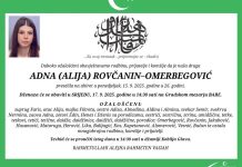 Sarajevo nijemo plače: Poznato vrijeme dženaze Adni, preminuloj dva dana nakon vjenčanja - featured image