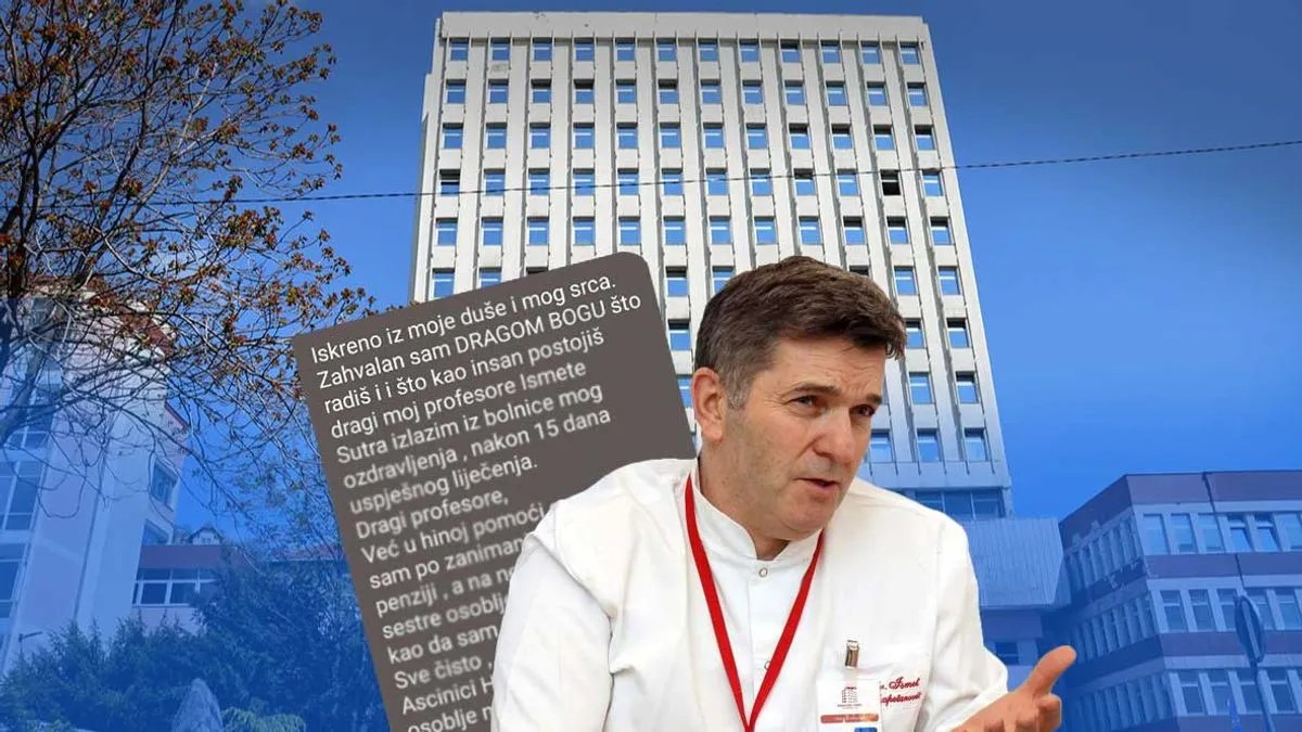 Vi ste duša Sarajeva: Pacijent dirljivom porukom zahvalio Ismetu Gavrankapetanoviću - featured image