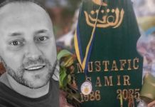 Dirljiv prizor na mezaru policajca Samira Mustafića: Kćerka Uma spustila medalju ocu - featured image