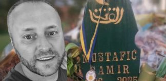 Dirljiv prizor na mezaru policajca Samira Mustafića: Kćerka Uma spustila medalju ocu - featured image