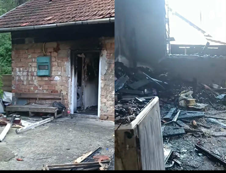 U požaru u Starom Gradu potpuno izgorjela kuća: Porodica u teškoj situacija, stara majka nepokretna - featured image