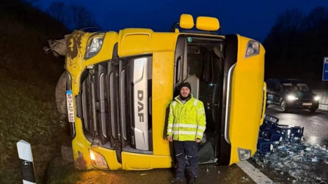 Nesreća u Njemačkoj: Kamionu pukla guma pri 90 km/h, Admir prošao s lakšom povredom - featured image Nesreća u Njemačkoj: Kamionu pukla guma pri 90 km/h, Admir prošao s lakšom povredom - featured image