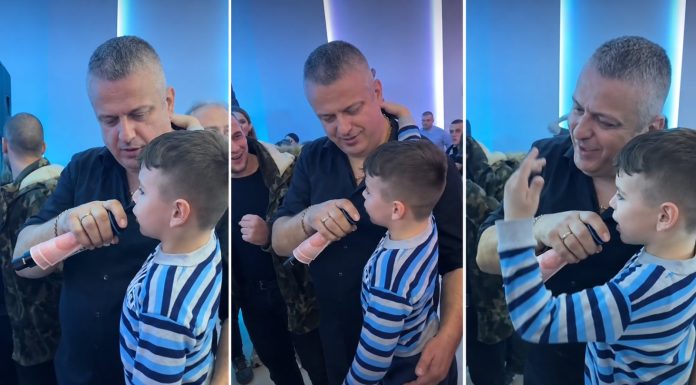 OVAKO SE MRŽNJA PRENOSI NA DJECU: Dječak pjeva stihove protiv muslimana, odrasli ga podržava OVAKO SE MRŽNJA PRENOSI NA DJECU: Dječak pjeva stihove protiv muslimana, odrasli ga podržava - featured image