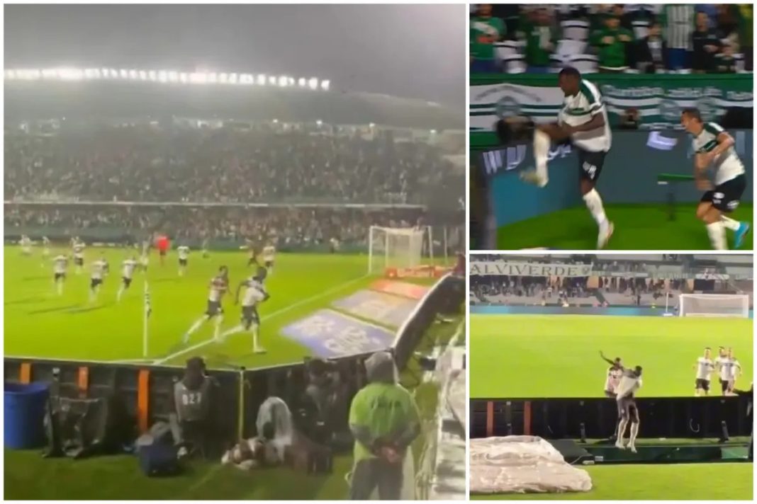 Bizarna scena u Brazilu: Proslavljao gol pa nestao u rupi iza reklama (VIDEO) - featured image