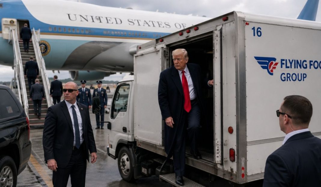 NAJZAŠTIĆENIJI ČOVJEK NA SVIJETU SKRIVEN U KAMIONU ZA HRANU: Otkriveno kako je Trump napustio Tursku - featured image NAJZAŠTIĆENIJI ČOVJEK NA SVIJETU SKRIVEN U KAMIONU ZA HRANU: Otkriveno kako je Trump napustio Tursku - featured image