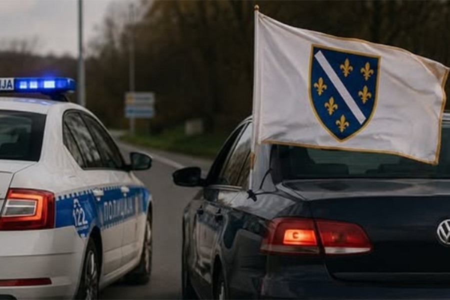 NOVA POLICIJSKA TORTURA U REPUBLICI SRPSKOJ: Oduzeta zastava s ljiljanima i uručen prekršajni nalog, unatoč presudi suda u Banjoj Luci… - featured image