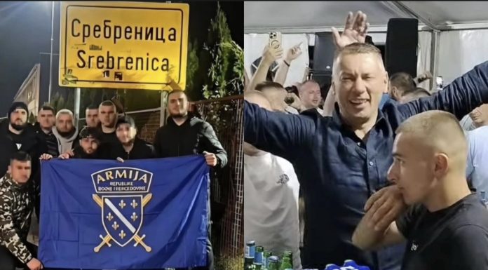 Muškarci u Srebrenici podigli zastavu ARBiH. Nešić: Zašto javnost iz FBiH ne osudi ove provokacije? Muškarci u Srebrenici podigli zastavu ARBiH. Nešić: Zašto javnost iz FBiH ne osudi ove provokacije? - featured image