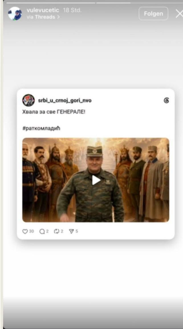 DOKLE VIŠE? Otac golmana FK Sarajeva javno veliča Ratka Mladića - featured image