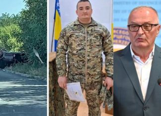 Helez nagradio poručnika Nedima: Spasio majku i bebu iz prevrnutog automobila Helez nagradio poručnika Nedima: Spasio majku i bebu iz prevrnutog automobila - featured image