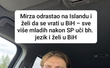 Mirza odrastao na Islandu i želi da se vrati u BiH – sve više mladih nakon SP uči bh. jezik i želi u BiH