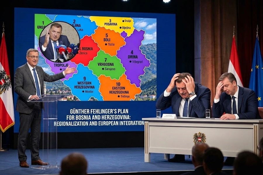 PANIKA U BEOGRADU I BANJA LUCI: Vučić i Dodik se drže za glavu zbog Fehlingerove mape - featured image