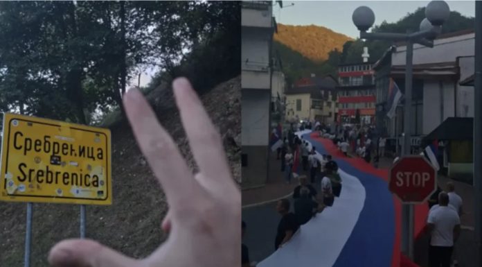 Sramne slike iz Srebrenice: Pozirao s tri prsta uz poruke podrške zločincu Mladiću Sramne slike iz Srebrenice: Pozirao s tri prsta uz poruke podrške zločincu Mladiću - featured image