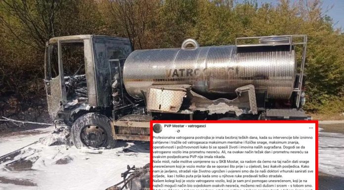 Vatrogasci nakon nesreće kod Goranaca: Ovakav težak dan PVP Mostar nije imala nikada Vatrogasci nakon nesreće kod Goranaca: Ovakav težak dan PVP Mostar nije imala nikada - featured image