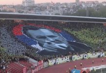 Fašizam bez kraja: Navijači Zvezde i Partizana skandirali zločincu uz poruku “Pravac Potočari” Fašizam bez kraja: Navijači Zvezde i Partizana skandirali zločincu uz poruku “Pravac Potočari” - featured image